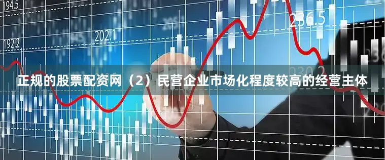 正规的股票配资网（2）民营企业市场化程度较高的经营主体